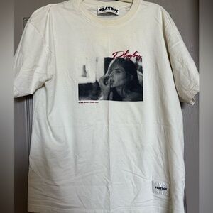 Playboy Graphic T-Shirt in Cream